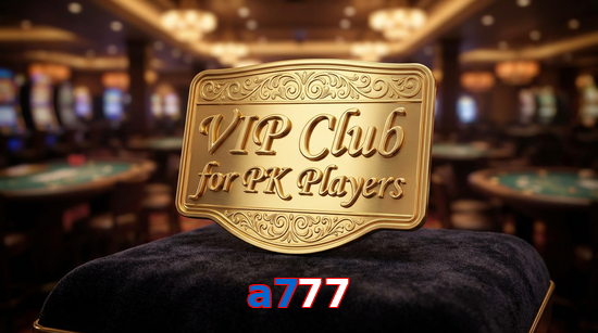 Main screen of A777 vip page for PK players
